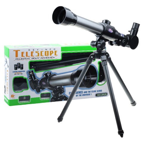 Cross-border children's microscope telescope, simulated biological experiment equipment for primary school students, high-definition microscope toys