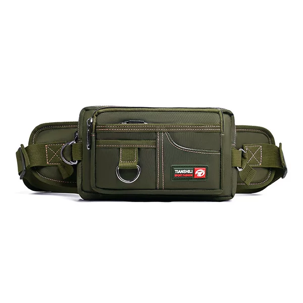 2026 New Model Cross-Border Men's Waist Bag, Casual Outdoor Multifunctional Oxford Cloth Phone Bag for Work and Construction Site Use