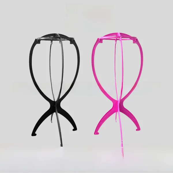 Manufacturer Wholesale Thickened Wig Support Frame Storage Tool Detachable Six Colors Optional Wholesale Plastic Wig Stand