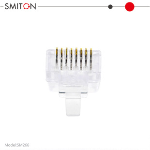 CAT6 non-shielded Crystal Head gold-plated clear RJ458P8C network dedicated network speed is more stable and faster