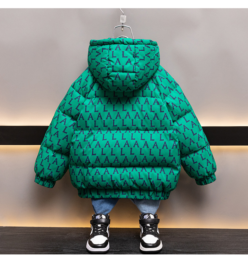 Boys' Winter Thickened 2023 New Baby with Clip and Foreign Style Children's Down Cotton Coat_voghion.com