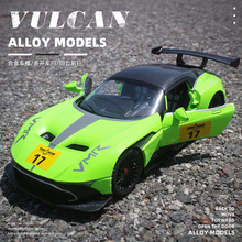 阿斯頓馬丁賽車1:22合金車模兒童玩具車聲光回力仿真汽車模型擺件