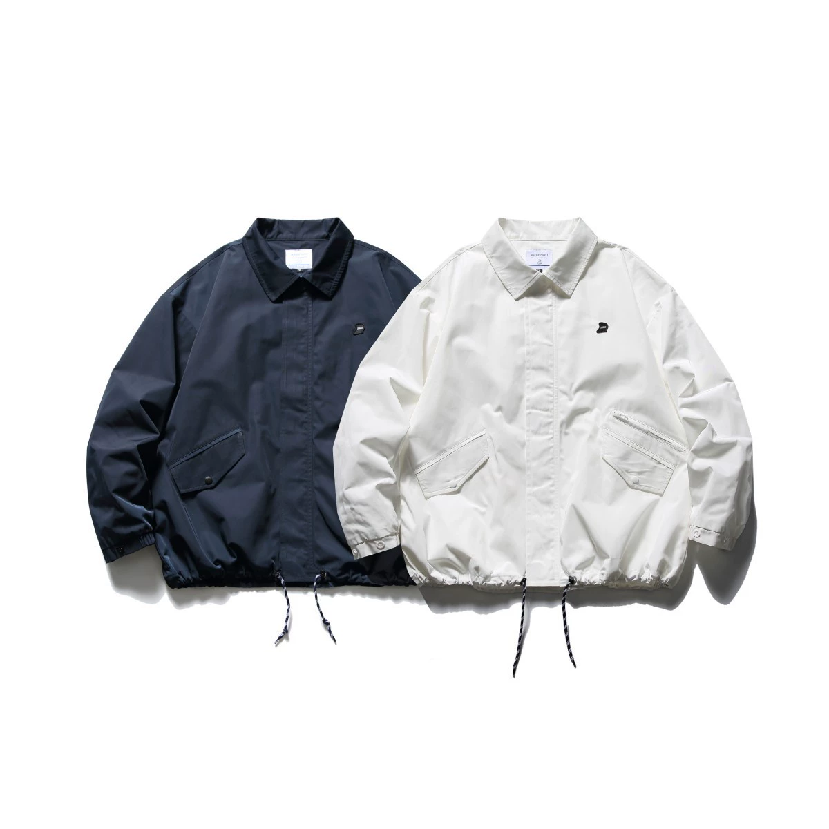 RUIIENRS x ARBENDO 2025 Новый стиль с отворотом ретро-молния карманный пиджак WT1207