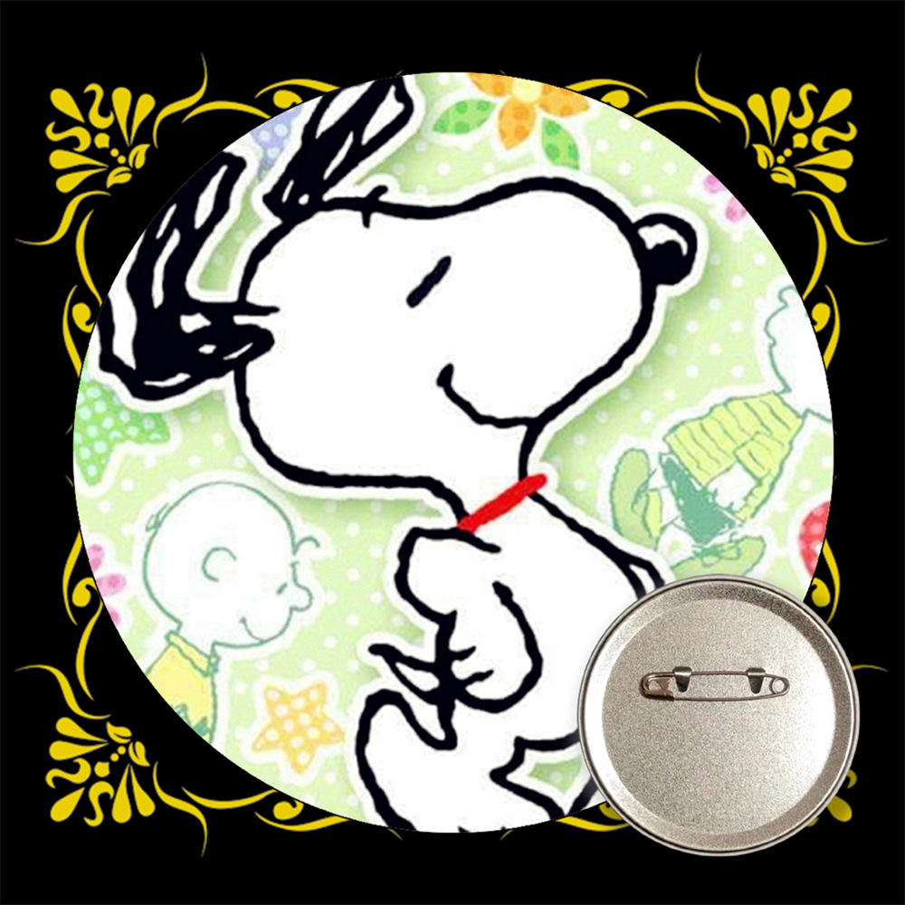 Snoopy bar transfronterizo insignia broche de estaño metal medallas conmemorativas anime periferia al por mayor