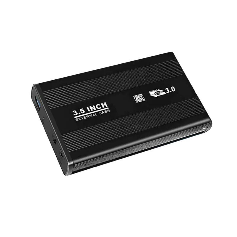 Настольный корпус из алюминиевого сплава DC12V, блок питания 3,5 дюйма SATA, USB3.0, корпус для жесткого диска