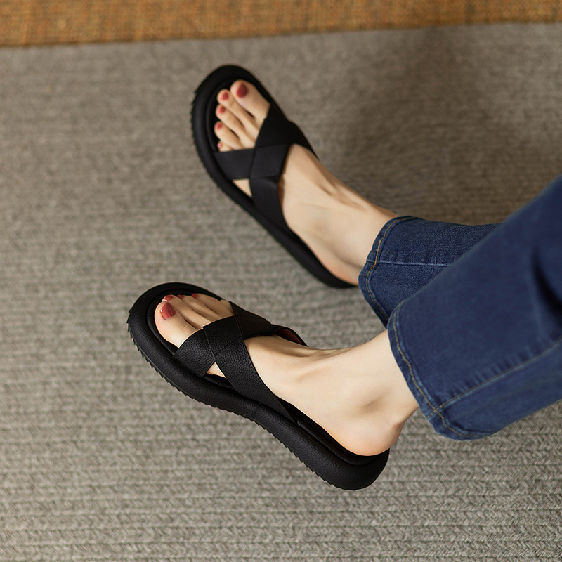 Summer women's slippers platform open toe