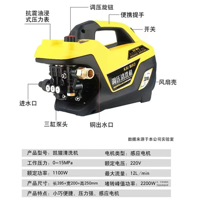 220V Automatic Water Gun High – Portable car washer