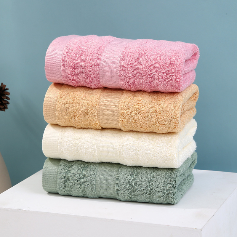 Manufacturer Wholesale Bamboo Fiber Towel Thickeneded Towel Soft, Comfortable and Fast Absorbent Custom Logo Gift Towel