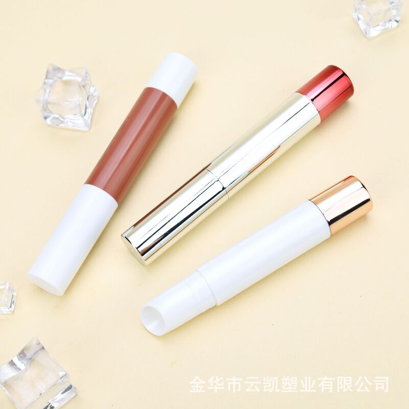 现货 银色旋转式ABS材质口红笔润唇膏管空管 口红包材|undefined