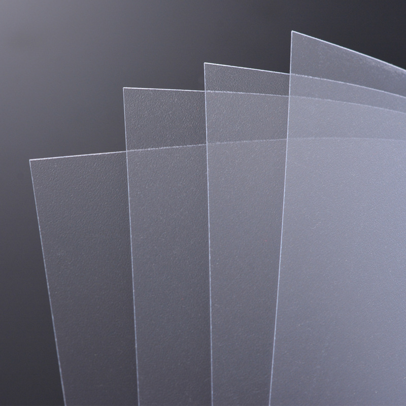 透明pvc片材硬质磨砂片单面光粗砂片印刷包装塑料片胶皮耐高温