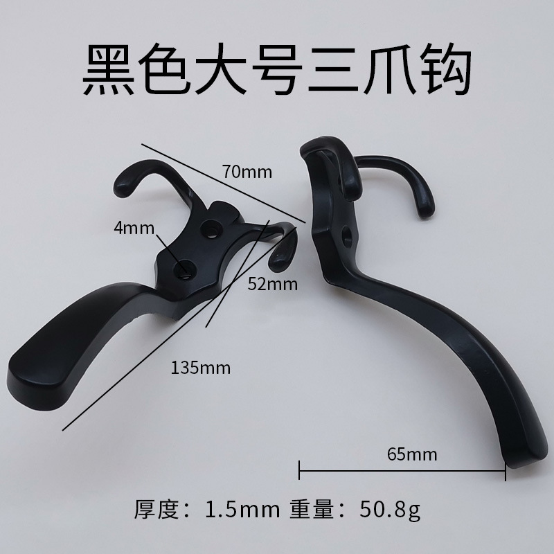 Muebles puerta de cocina trasera gancho pared baño toalla gancho de baño gancho de ropa bronce dorado único