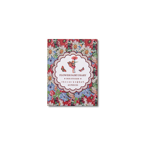 Beautiful Day Boxed Stickers, Flower Fairy Diary Series, Special-shaped Decoration Album DIY Stickers, 8 Types