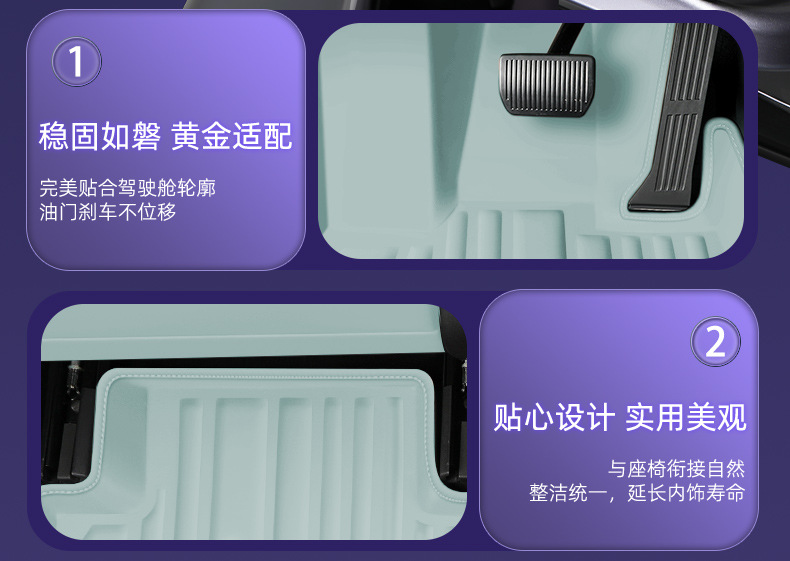 Suitable for Wuling Eshang Models, Waterproof and Dustproof Car Interior Accessories, Environmentally Friendly Double-Layer Floor Mats