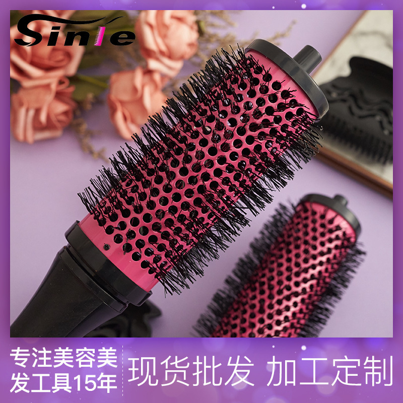 6-Piece aluminio cobre peine conjunto de las mujeres conjunto transfronterizo de aceite Cabeza modelado pelo rizador pelo peine cabeza de masaje peine