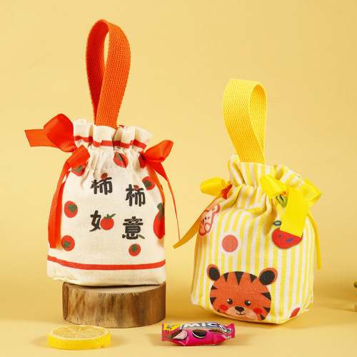 Handbag Gift Bag Cartoon Small Happy Candy Bags Gift Box Baby's First Month Handout Birthday Gift Box