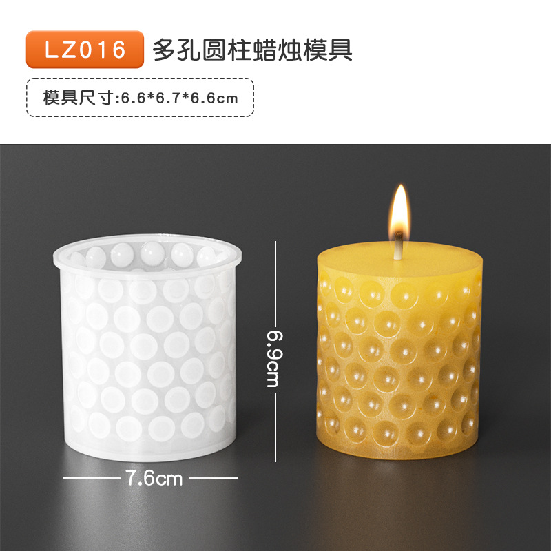 36 epoxi vela molde cristal racimo bola arco Polka Dot cubo vela almacenamiento hecho a mano resina silicona molde