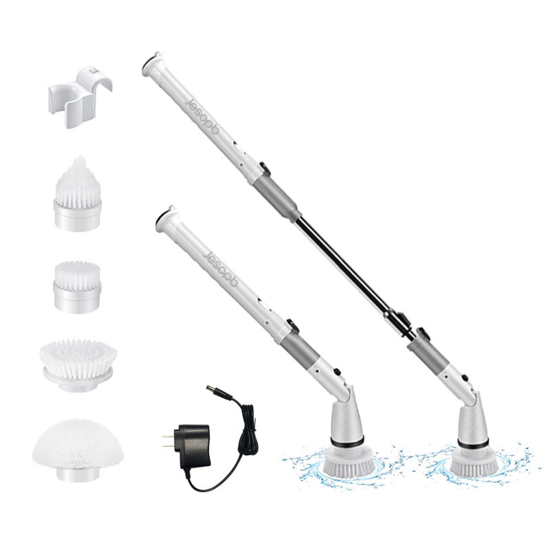 Cepillo de limpieza eléctrica personalizado retráctil multifuncional cepillo de piso de mango largo cepillo doméstico de limpieza cepillo de baño
