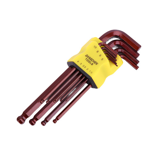 S2 alloy steel hexagonal wrench set hexagonal wrench hexagonal ball head L type hexagonal wrench manufacturer