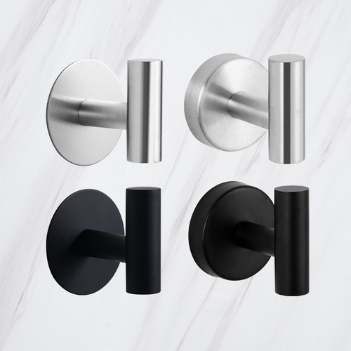 Amazon wall 304 clothes hook single hook bathroom towel clothes stainless steel coat hook metal hook