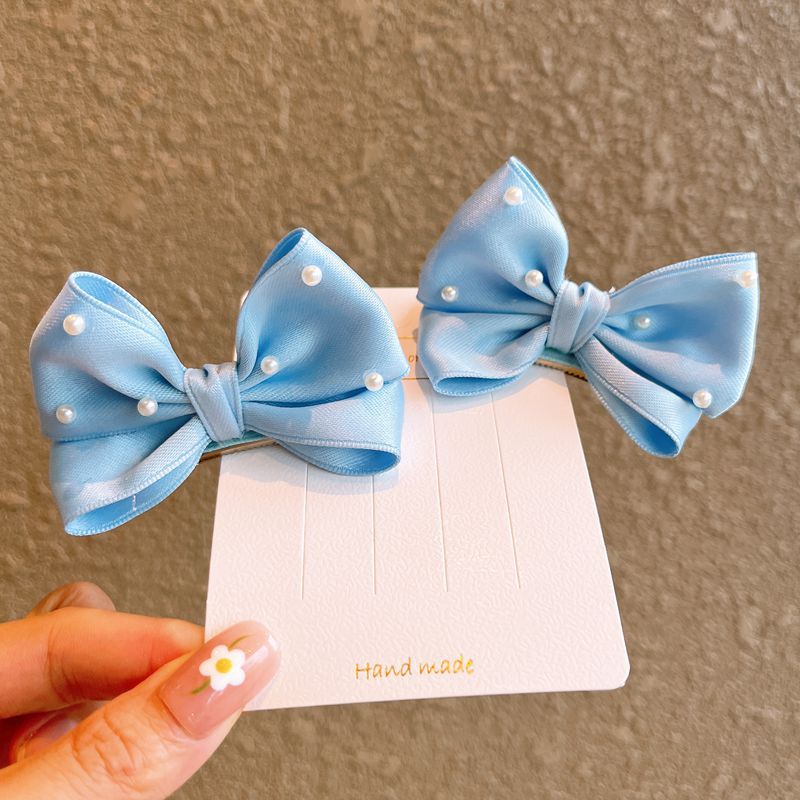 Hair Clip Hair Accessories Type Kid'S Cute Bow Knot Cloth Hair Clip