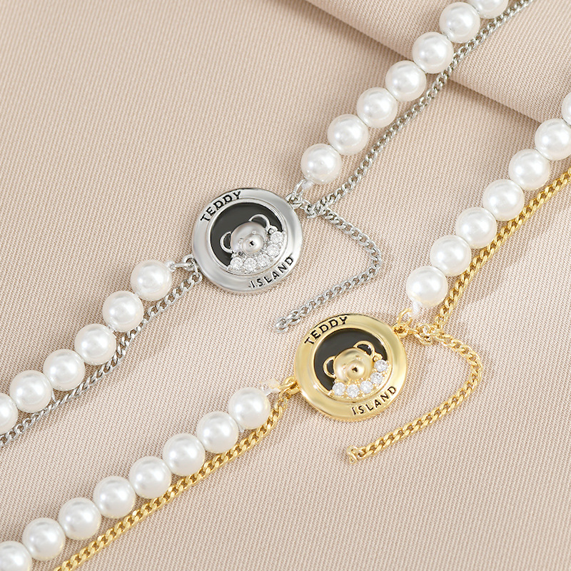 Fashion Bear Copper Beaded Bracelets 1 Piece