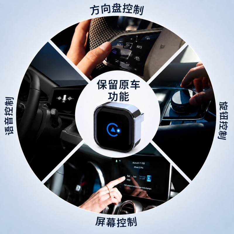Cross-Border Wireless Carplay Box 2-in-1 Smart Module Car Connectivity Box Android Autocarplay Box