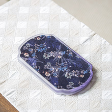 中式琉璃茶盘高颜值新款复古功夫茶具茶托盘壶承家用户外干泡茶盘