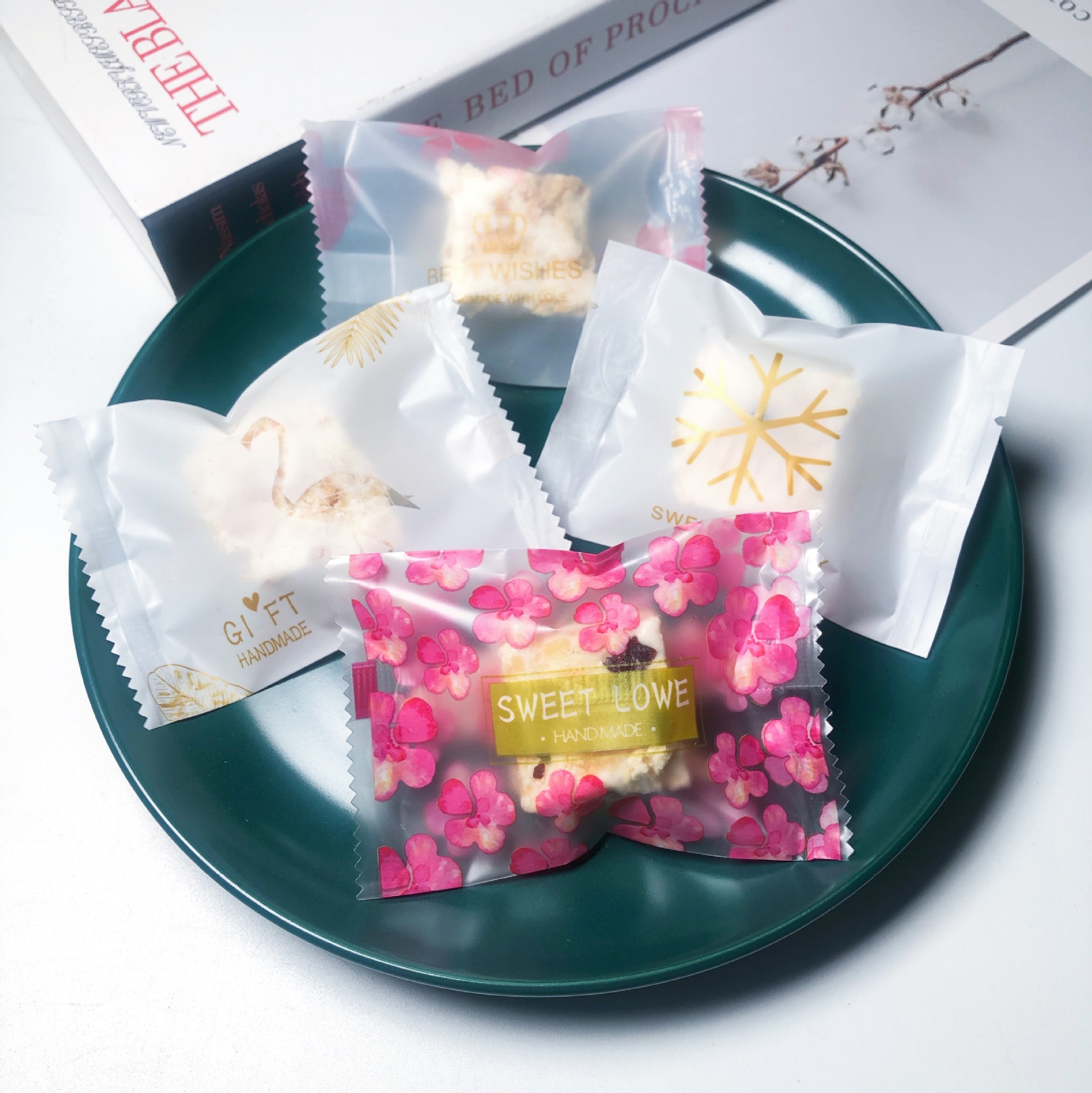 Manufactor wholesale Various goods in stock Snowflake Packaging bag fresh Biscuit Bag customized baking Sander Envelope