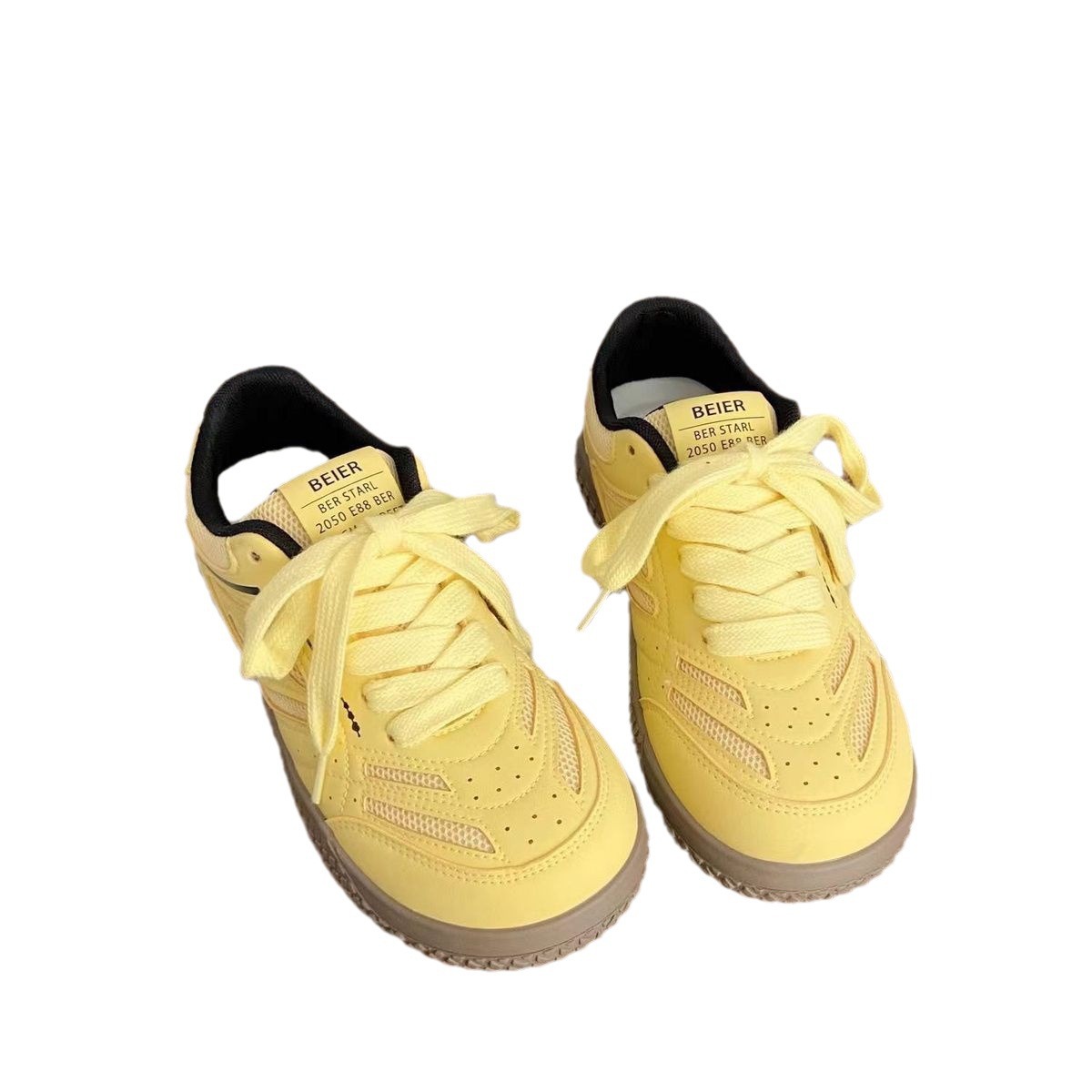 Zapatos de skate rosa de entrenamiento de doble red de mujer de verano nuevo chic nicho coreano transpirable Gump zapatos blancos