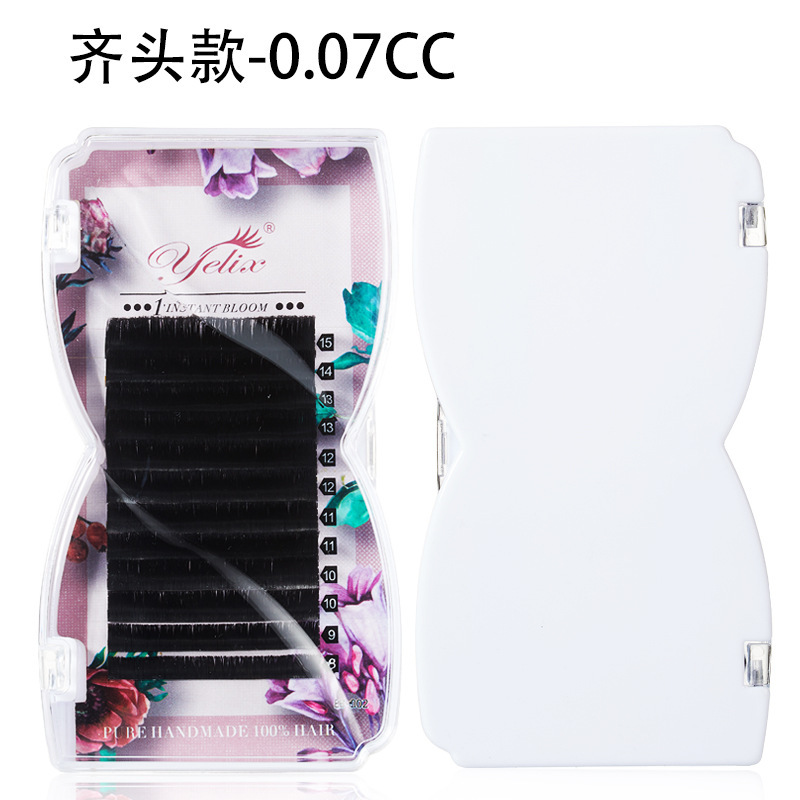 Fábrica de injerto de pestañas europeas y estadounidenses, pestañas transfronterizas, pestañas de una sola punta afilada, pestañas naturales, pestañas falsas florecientes en un segundo