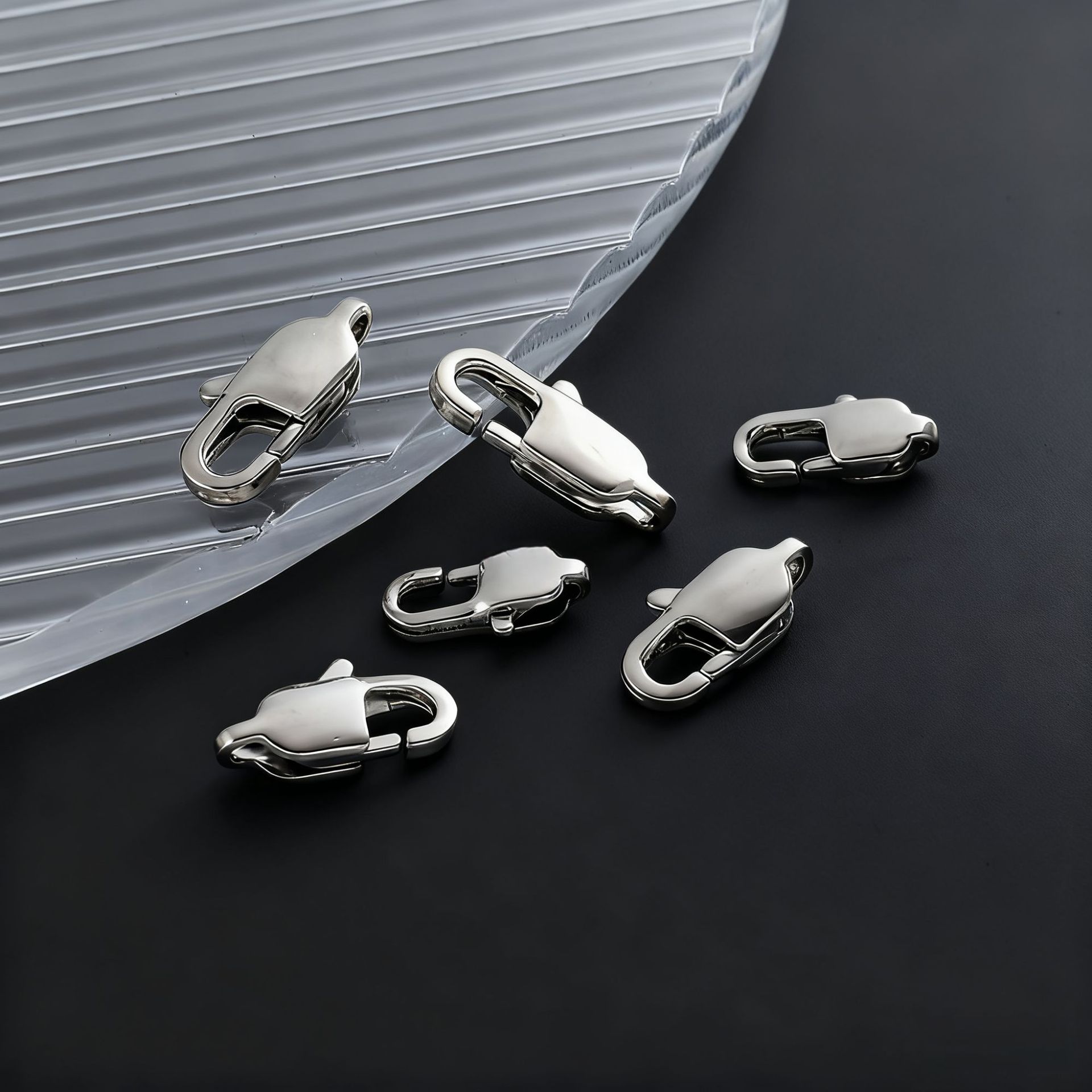 不锈钢龙虾扣316L日字扣钥匙扣 diy饰品配件手链项链扣连接扣尾扣