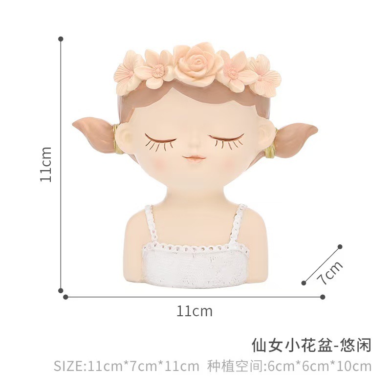 Maceta pequeña de resina para jardinería