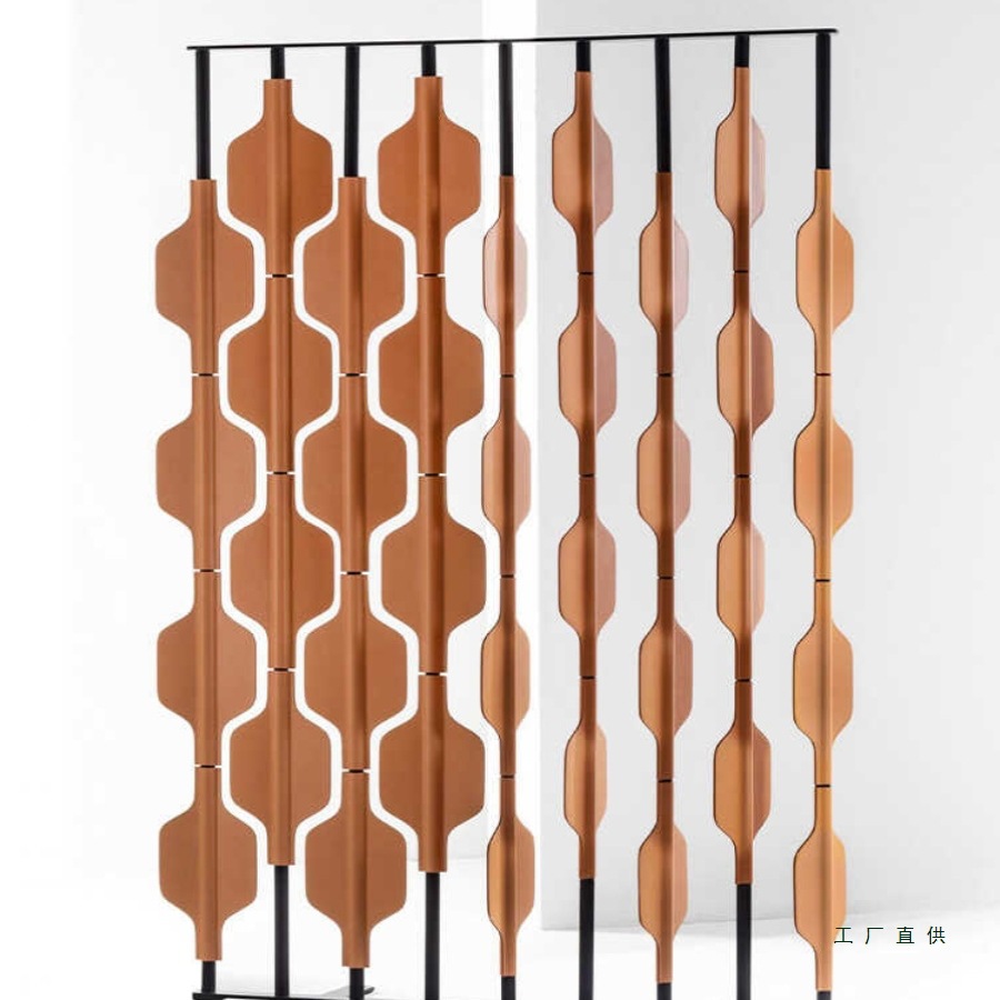 Nordic Light Luxury Saddle Leather Screen Designer Partition for Home Living Room, Leisure Club, Hotel Ktv Entrance Screen