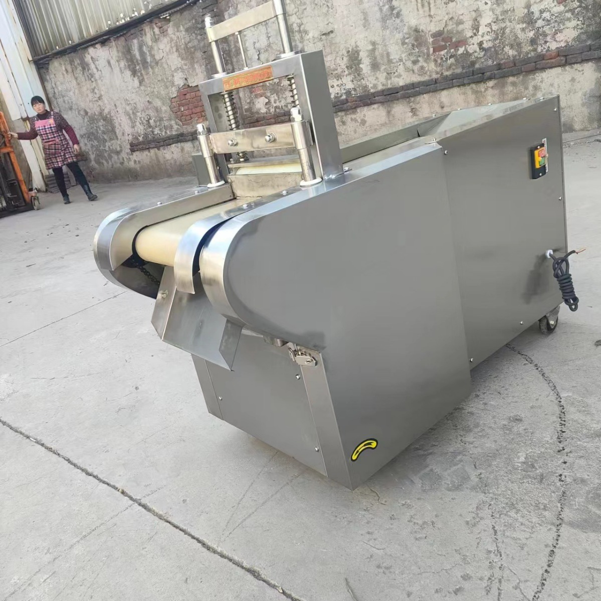 批发零售果脯切片机不锈钢果脯切断机商用多功能切丁机干果切片