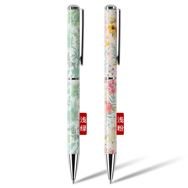 Bolígrafo giratorio aceitoso de metal 1,0, exportación de alta gama, publicidad, regalo de oficina, impresión y grabado de logotipo, bolígrafo personalizado de negocios
