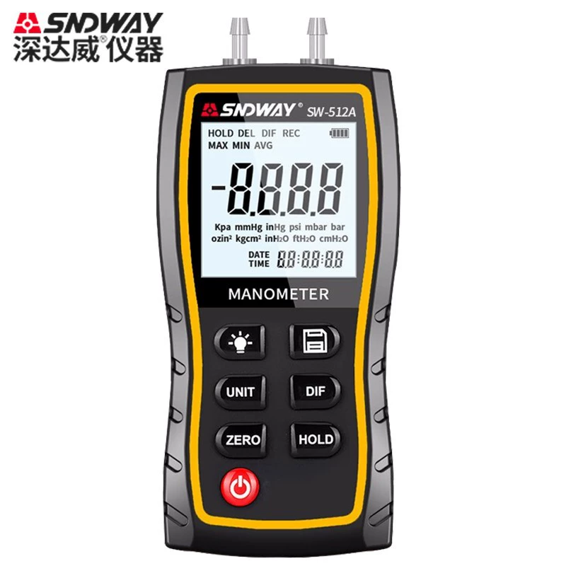 SNDWAY Shen Daway SW-512A/512B дифференциальный измеритель давления прецизионный электронный дифференциальный измеритель напряжения Ручной микроизмеритель давления