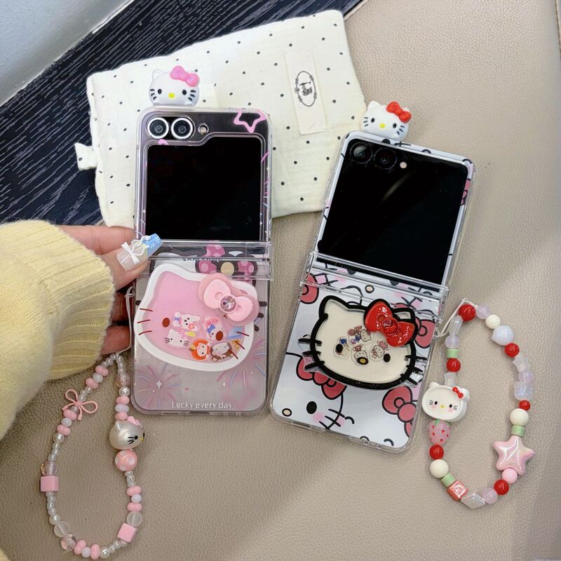Suitable for Samsung Zflip8 Mobile Phone Case Cartoon Hello Kitty Zflip 30% off Foldable Galaxy Female Niche 5 Suitable for Samsung Zflip8 Mobile Phone Case Cartoon Hello Kitty Zflip 30% off Foldable Galaxy Female Niche 5