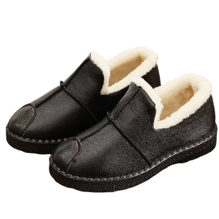 Warm footwear, keep warm boots for mother for leisure, Korean style