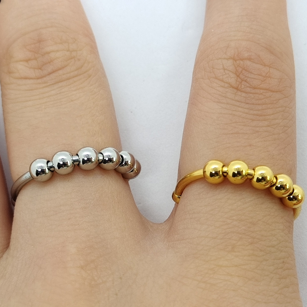 Geometric Pattern Wholesale Jewelry Fashion Geometric 304 Stainless Steel Plating Stainless Steel Rings