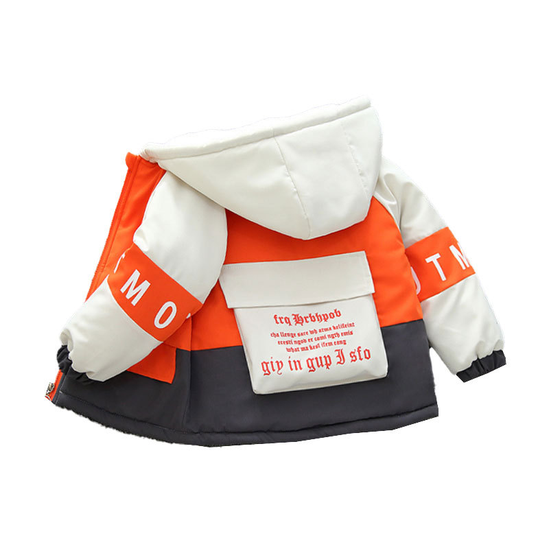 Chaqueta gruesa con forro polar para niños, estilo nuevo 2025, parka moderna y elegante para otoño e invierno para niños mayores, abrigo de algodón moderno para niñas