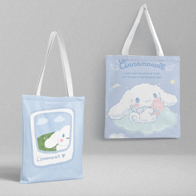 Bolsa de lona Sanli Gull pequeña fresca y simple estilo ins versión coreana hermosa bolsa de hombro bolsa de compras portátil al por mayor