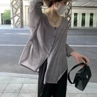 Кардиган oversize, летний тонкий дышащий с длинным рукавом, лёгкий, S–XL