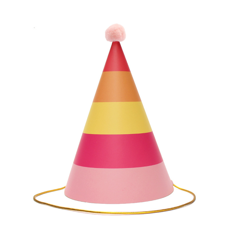 Sombreros de cumpleaños de embalaje independiente, sombreros de fiesta, sombreros de punta, sombreros de fiesta para bebés, sombreros de pastel