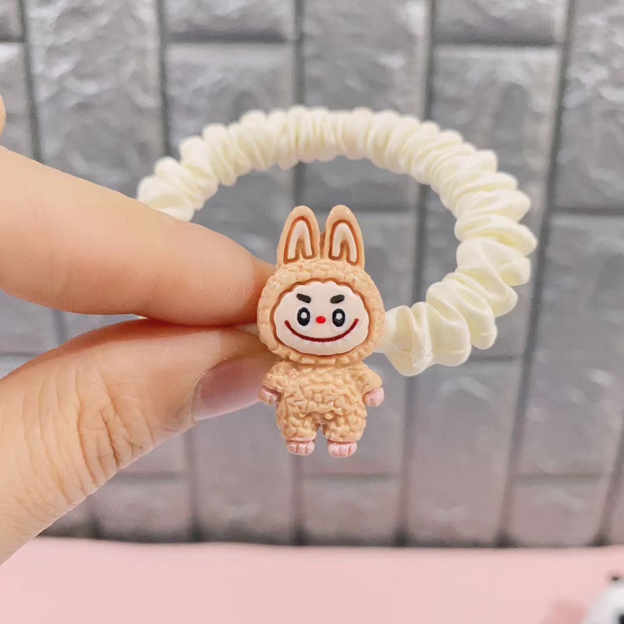 컬러풀한 고무줄 풀 천 2#(커피)