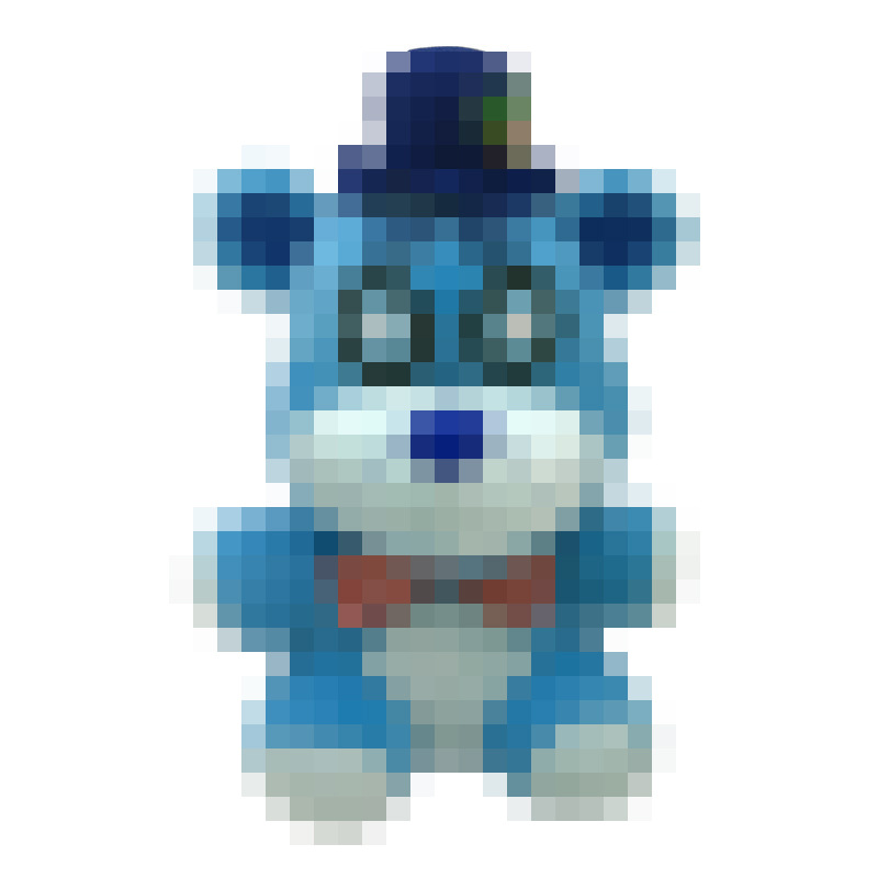 Leaf blue bear / 18cm