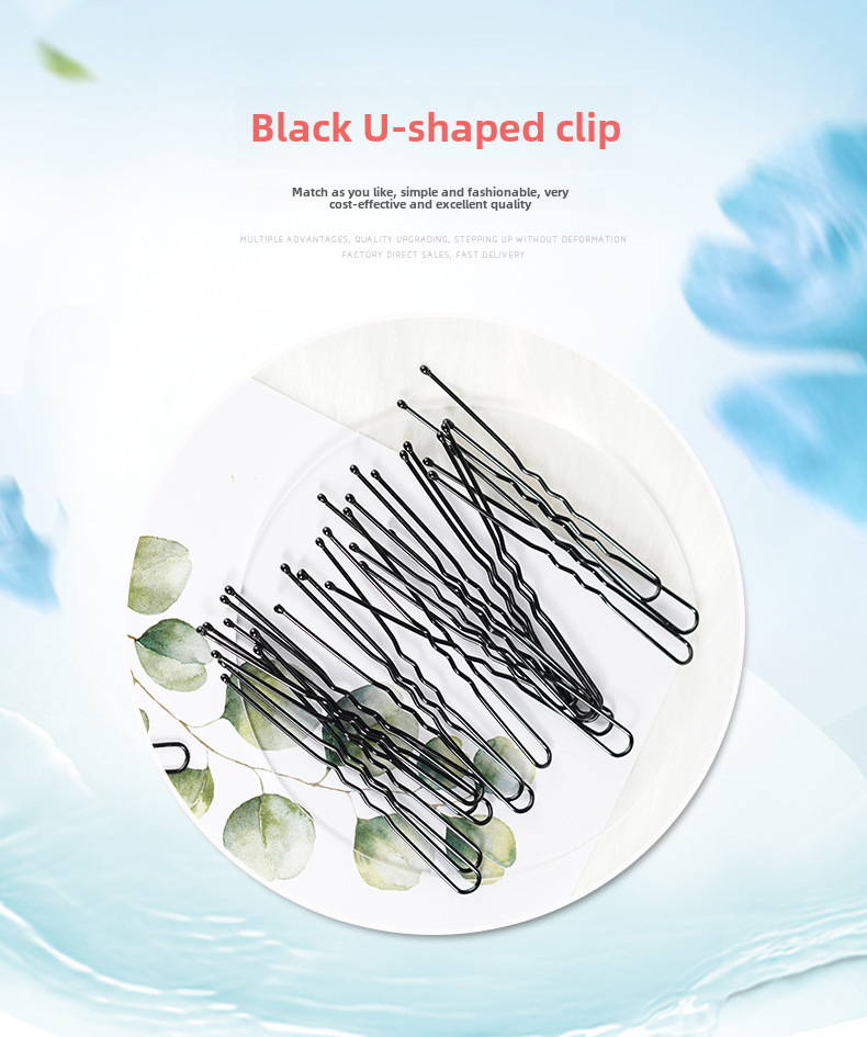 U-clip hairpin factory wholesale bridal hair accessories headdress jewelry studio dance hair clip hairpin U-clip_voghion.com