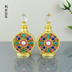 Bulk wholesale 15ml Middle Eastern Dubai fragrance bottle, reverse Paris perfume oil colorant glass refill bottle