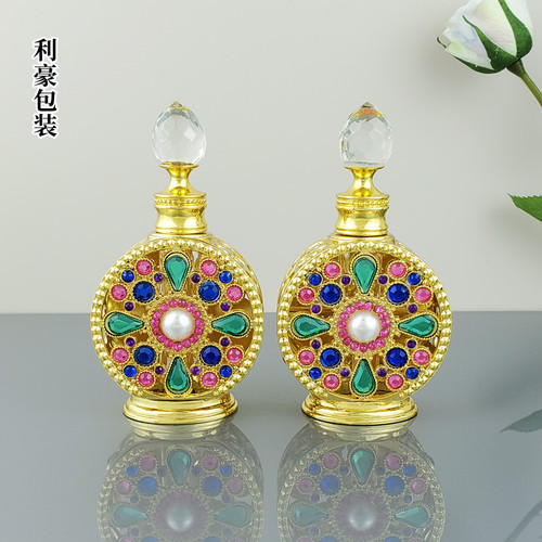Bulk wholesale 15ml Middle Eastern Dubai fragrance bottle, reverse Paris perfume oil colorant glass refill bottle