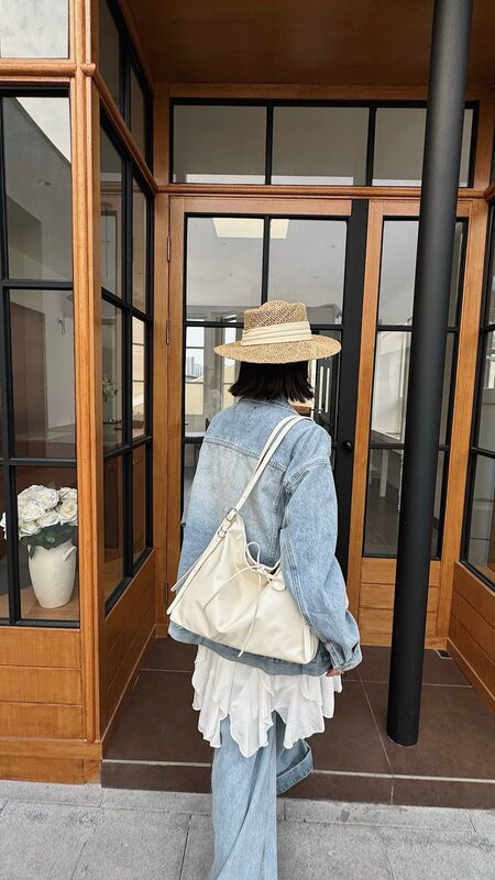 大容量软面包包女2025新款简约休闲单肩斜挎包复古上班通勤托特包|undefined