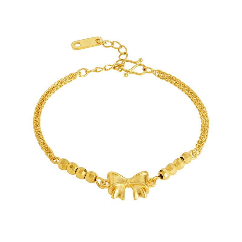 Vietnam oro pulsera arco ajustable fresco mujer dulce simple Internet celebridad mismo estilo no-desvanecimiento fábrica